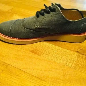 NWT TOMS Men Brogue Ash Aviator Twill Wingtips mens 7 10007000 Toms | Shoes | Nwt Toms Men Brogue Ash Aviator Twill  main image 4